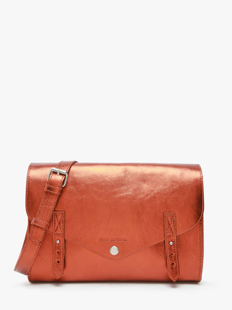 Cross Body Tas L'indispensable Ginger Leder Paul marius Oranje ginger INDISGIN